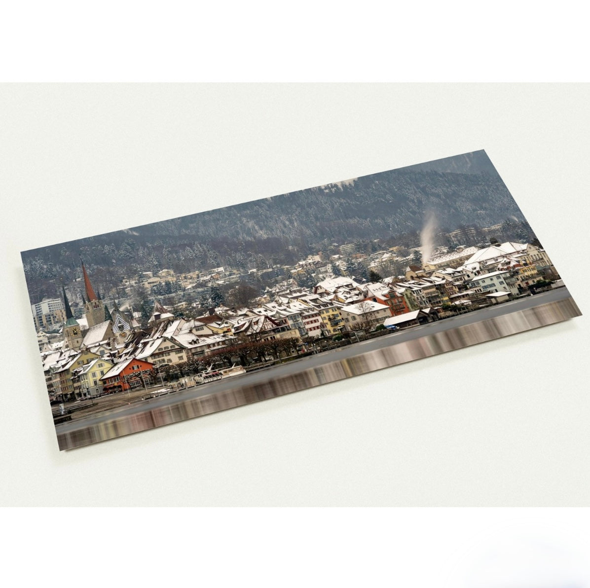 Stadt Zug im Winter/ 9.9 x 21 - Roland Widmer widrol
