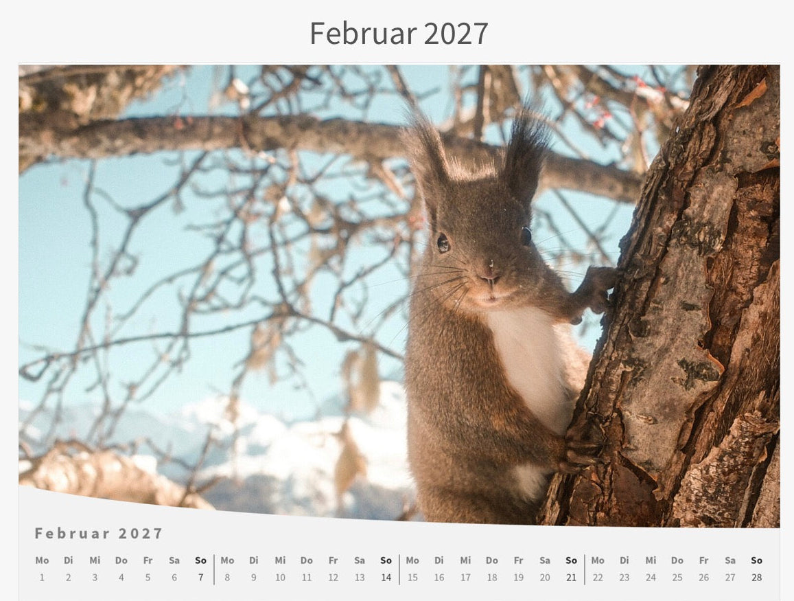Wandkalender 2027
