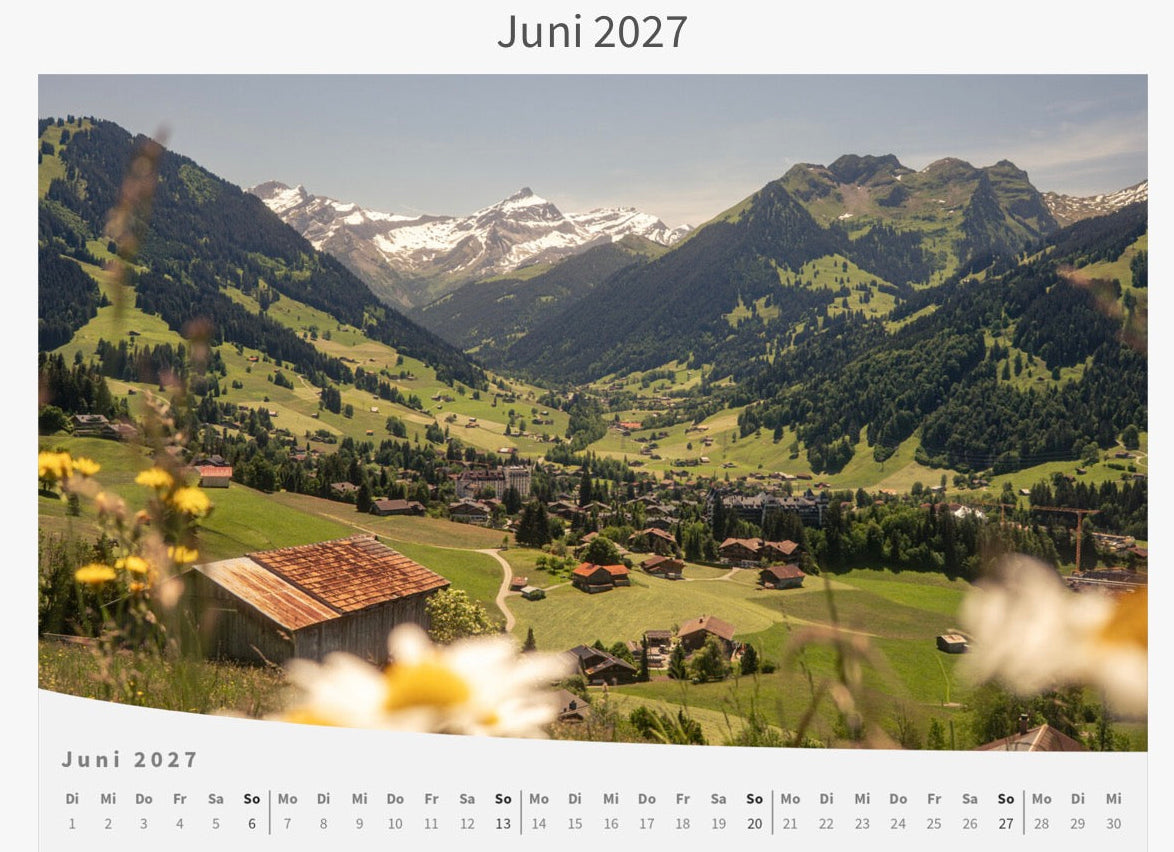 Wandkalender 2027