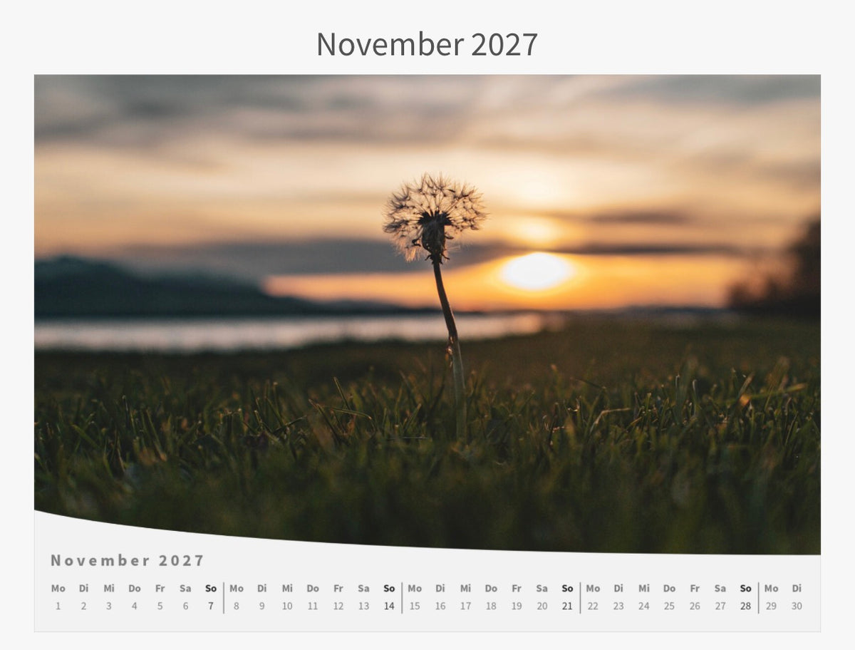 Wandkalender 2027