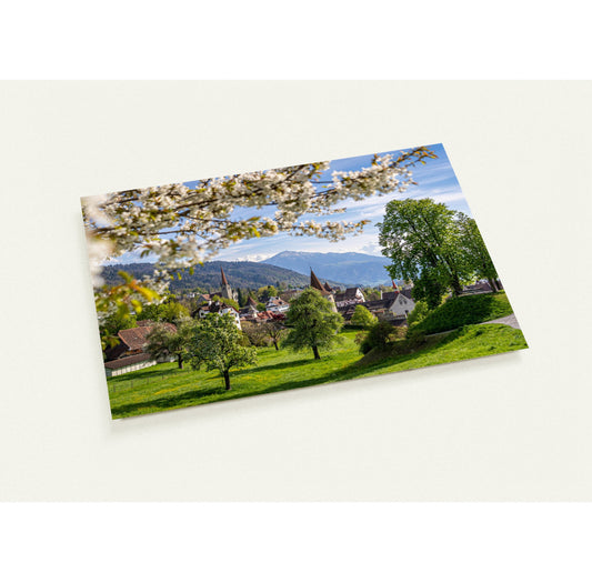 Frühlingszauber Stadt Zug / A6 (10.5 x 14.8) - Roland Widmer widrol 