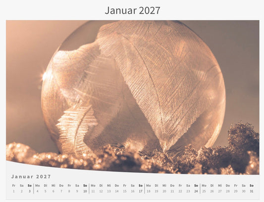 Wandkalender 2027