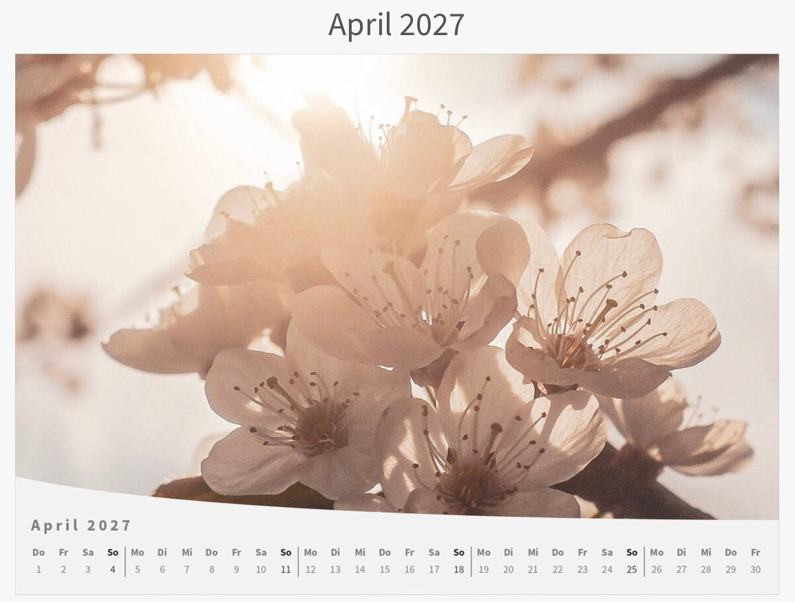 Wandkalender 2027