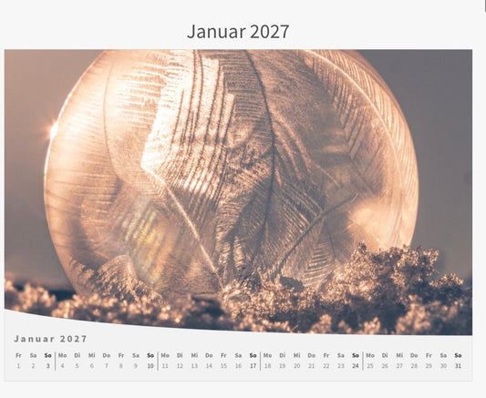 Wandkalender - Die Welt im Kleinen 2027